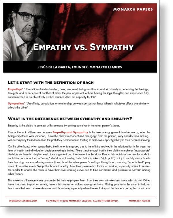 Empathy Versus Sympathy Monarch Leaders Empathy Versus Sympathy Monarch Leaders